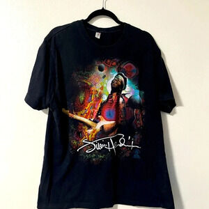 VTG Jimi Hendrix Authentic size XL Signature Black Magic Psychedelic graphic tee